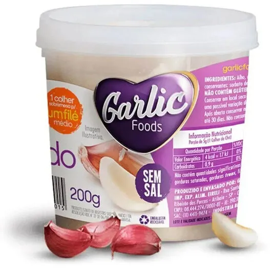 Alho Picado Foods 200g Garlic
