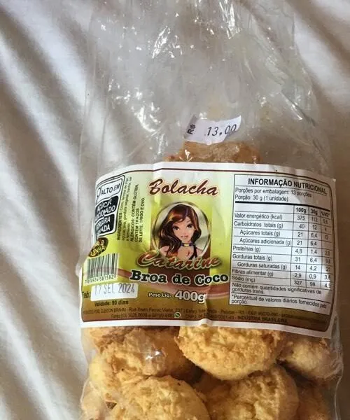 Bolacha broa de coco