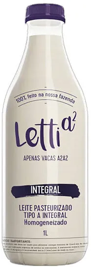 Leite Pasteurizado Homogeneizado Tipo A Integral Letti A Garrafa 1l