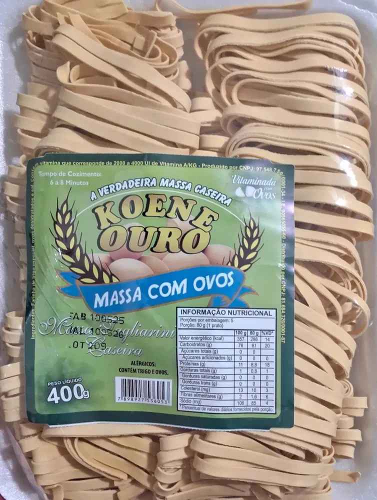 Massa tagliarini caseira