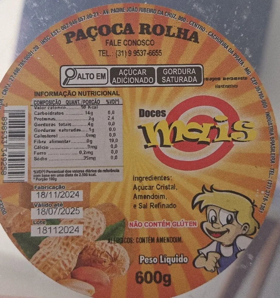 Paçoca Rolha