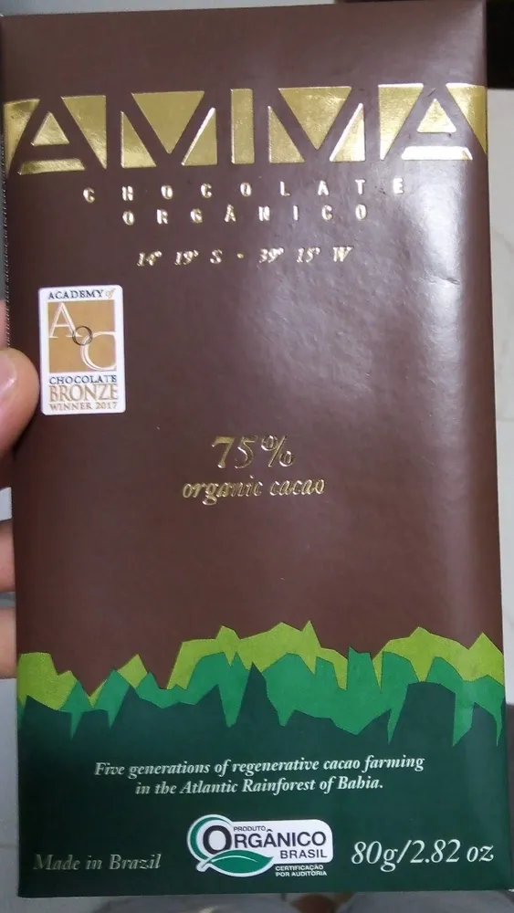Chocolate Orgânico 75%