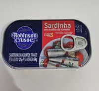 Sardinha Com Molho De Tomate Robinson Crusoe Lata 84g