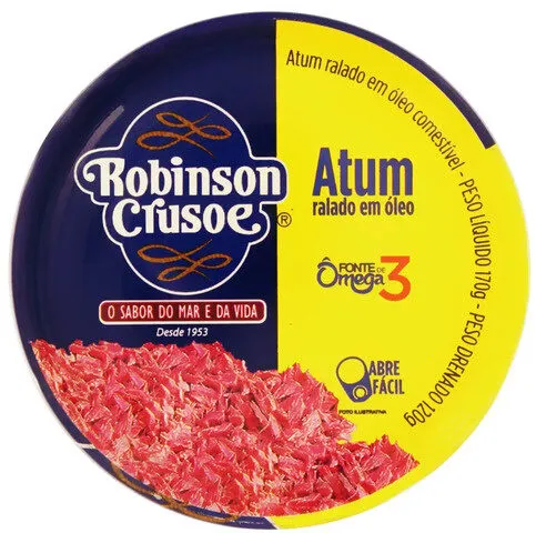 Atum Ralado Em óleo Robinson Crusoe Lata 120g