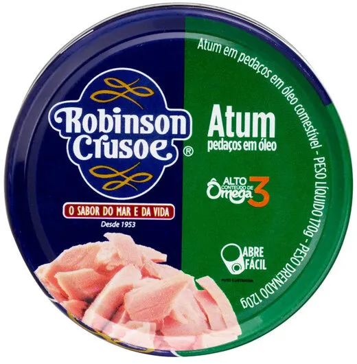 Atum Em Pedaços Em óleo Robinson Crusoe Lata 120g