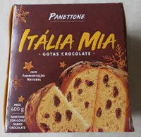 Panetone com gotas sabor chocolate