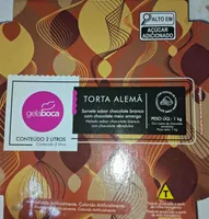 Sorvete sabor chocolate branco com chocolate meio amargo