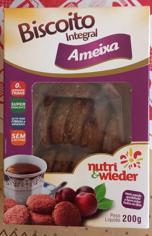 Biscoito integral de ameixa