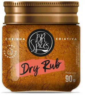 Tempero Pó Dry Rub Br Spices Churrasco Pote 90g