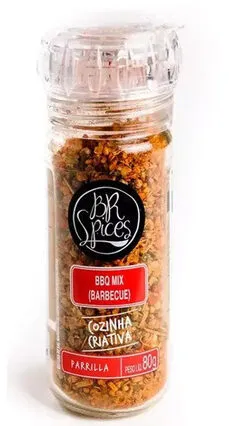 Mix Barbecue Para Carne Com Moedor Br Spices Churrasco Vidro 80g