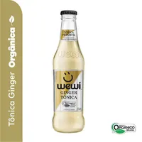 água Tônica Orgânica Ginger Zero Sódio Wewi Premium Garrafa 255ml