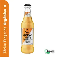 água Tônica Orgânica Tangerina Zero Sódio Wewi Premium Garrafa 255ml