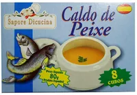 Caldo Tablete Peixe Sapore Dicucina Caixa 80g 8 Unidades