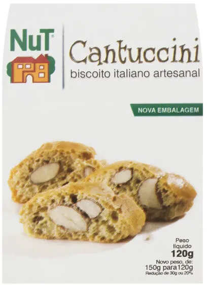 Biscoito Cantuccini Nut Pacote 120g