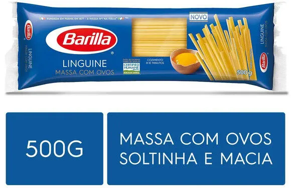 Macarrão Com Ovos Linguine Barilla Pacote 500g