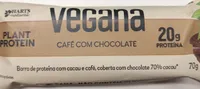 Vegana Barra De Proteína De Café Com Chocolate