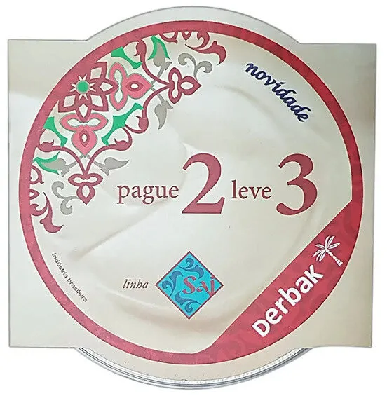 Kit Pasta Derbak Saj 600g Leve 3 Pague 2 Unidades