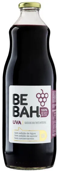 Suco Integral Uva Tinto Bebah Garrafa 1,5l