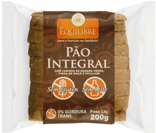 Pão Integral Sem Glúten équilibre Pacote 200g
