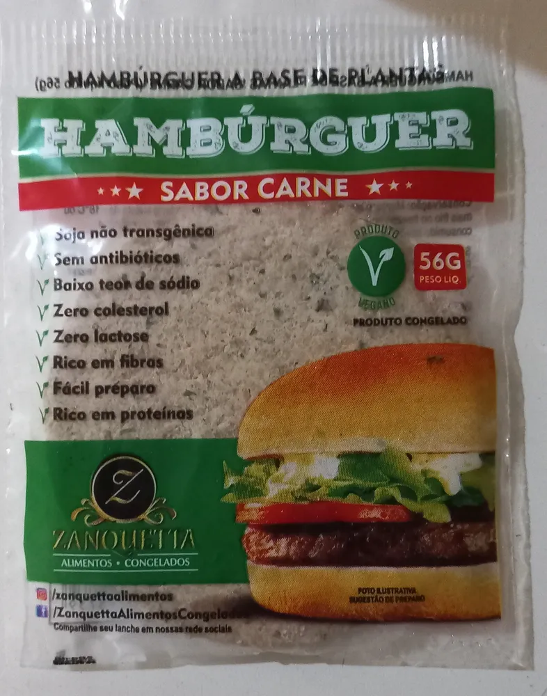 Hambúrguer sabor carne