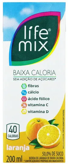 Bebida Laranja Life Mix Caixa 200ml