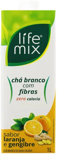 Chá Branco Laranja E Gengibre Life Mix Caixa 1l