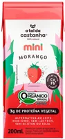 Bebida à Base De Castanha De Caju Orgânica Morango A Tal Da Castanha Mini Caixa 200ml