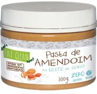 Pasta De Amendoim Leite De Coco Zero Lactose Eat Clean Pote 300g