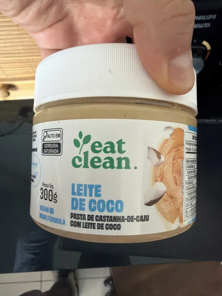 Pasta De Castanha De Caju Leite De Coco Zero Lactose Eat Clean Pote 300g