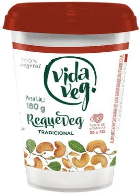 Requeijão De Castanha De Caju Tradicional Vida Veg Requeveg Copo 180g