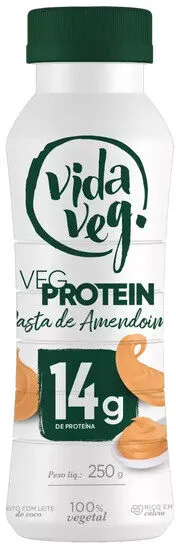 Iogurte Vegetal Pasta De Amendoim Vida Veg Protein Frasco 250g
