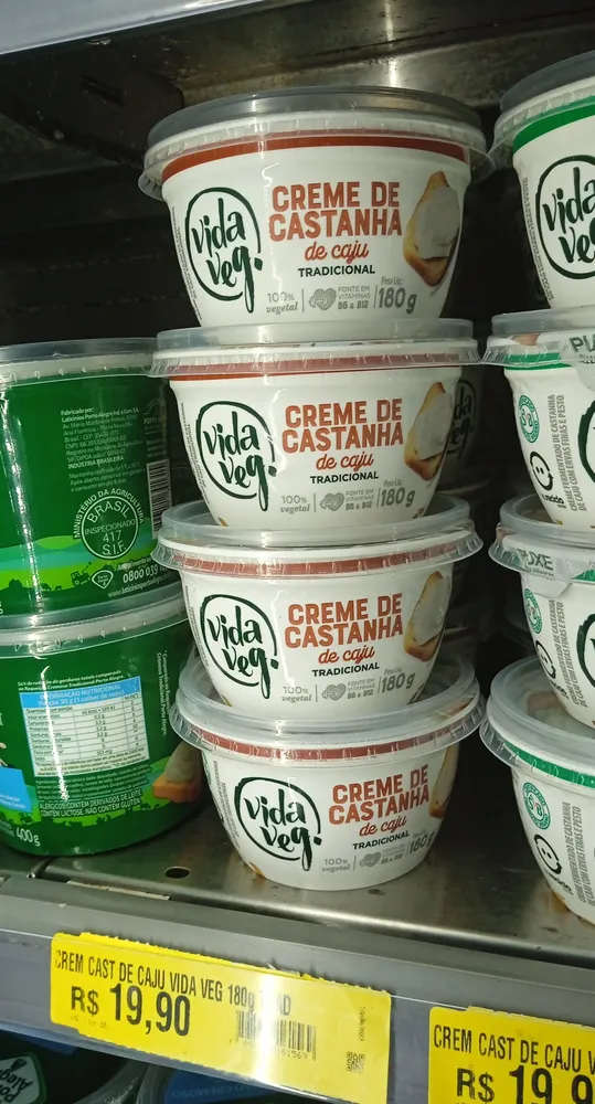 Creme de castanha de caju