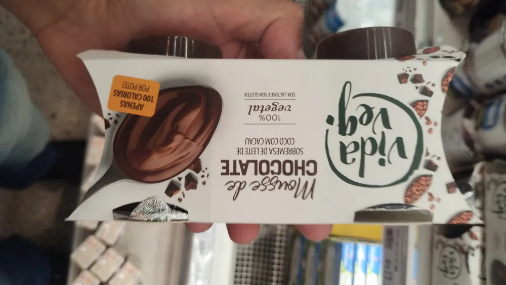 Vegano mousse chocolate
