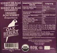 Sorbet de Açaï Bio