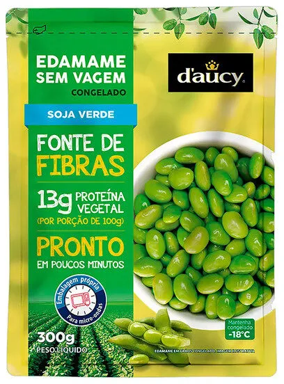 Edamame Sem Vagem Congelado Daucy Pacote 300g
