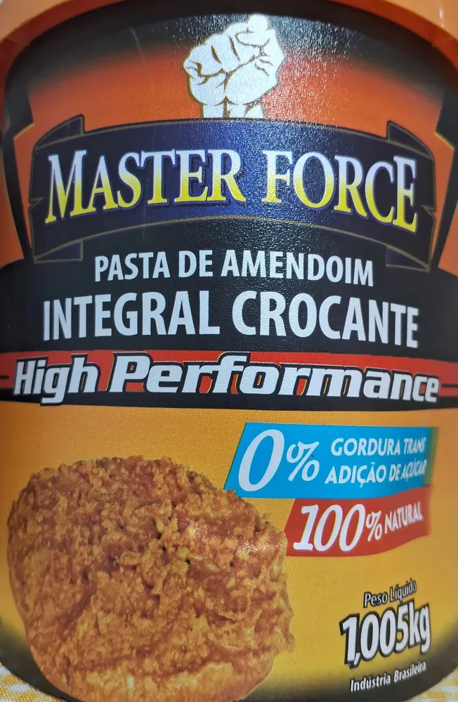 Pasta de amendoim integral crocante