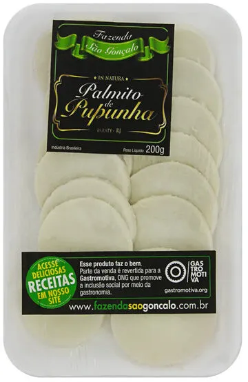Palmito Pupunha Rodelas Fazenda São Gonçalo 200g