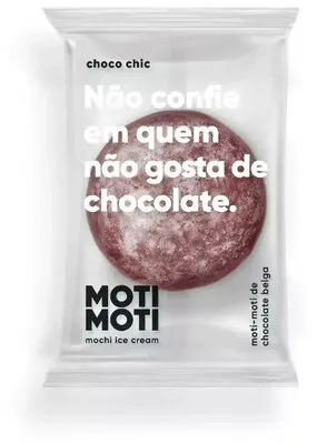 Sorvete Chocolate Belga Moti Moti Pacote 33g