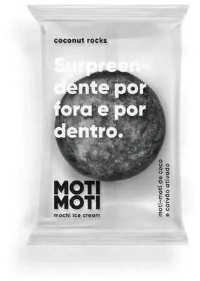 Sorvete Coco E Carvão Ativado Moti Moti Pacote 33g