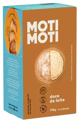 Sobremesa Gelada Doce De Leite Moti Moti Caixa 198g 6 Unidades