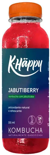 Kombucha Jabutiberry K Häppy Garrafa 355ml