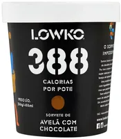 Sorvete Avelã Com Chocolate Lowko Pote 455ml