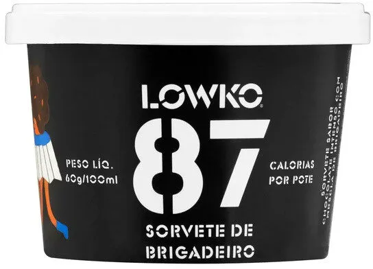 Sorvete Brigadeiro Lowko Pote 100ml