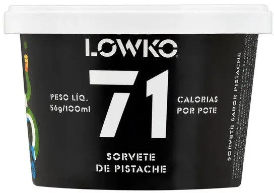 Sorvete Pistache Lowko Pote 100ml