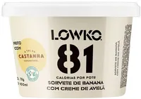Sorvete Banana Com Creme De Avelã Lowko Pote 100ml