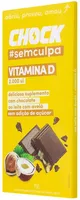 Suplemento Alimentar Tablete Chocolate Ao Leite Com Avelã Chock Vitamina D Caixa 75g