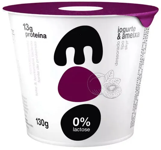 Iogurte Parcialmente Desnatado Skyr Ameixa Zero Lactose Moo Pote 130g