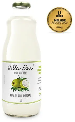 água De Coco Esterilizada Integral Villa Piva Garrafa 1l