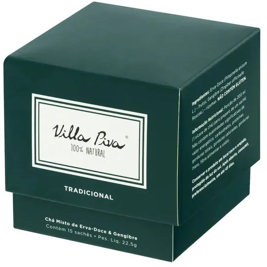 Chá Tradicional Villa Piva Caixa 22,5g 15 Unidades
