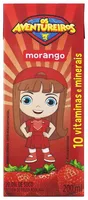 Bebida Adoçada Morango Os Aventureiros Caixa 200ml